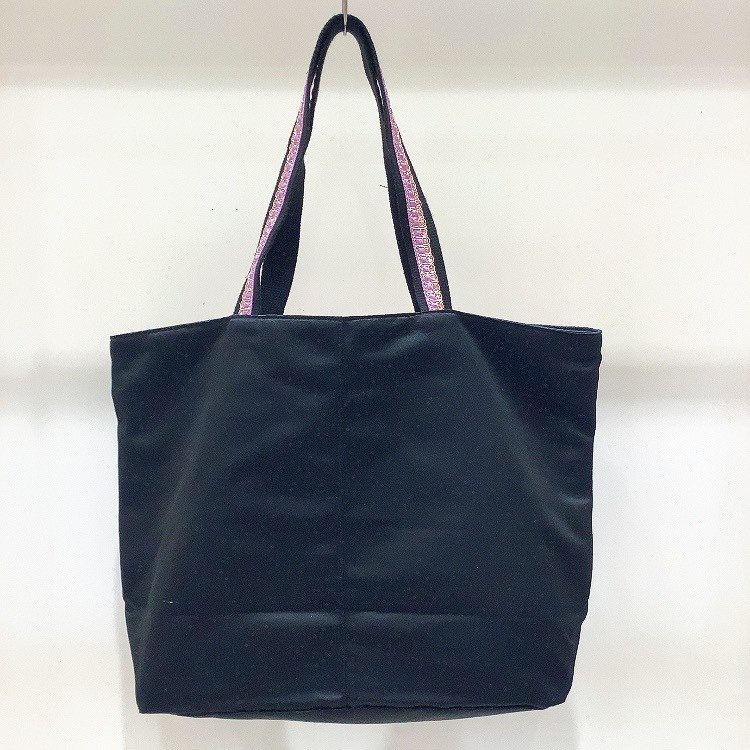 着物トートバックL　紫　牡丹　花　ポケット付き　シルクの美しい光沢　着物リメイク　帯　アップサイクル