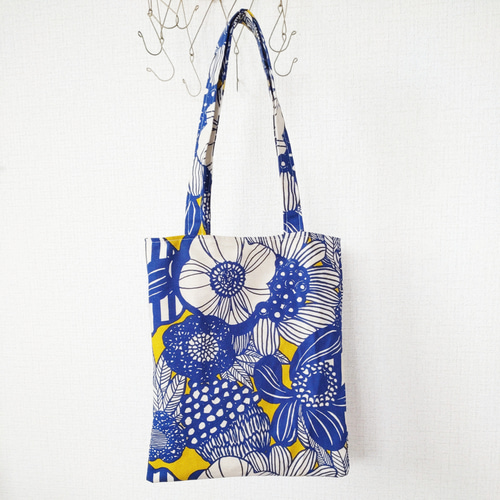 ポケット付きトートバッグ❀サブバッグ＊エコバッグ トートバッグ