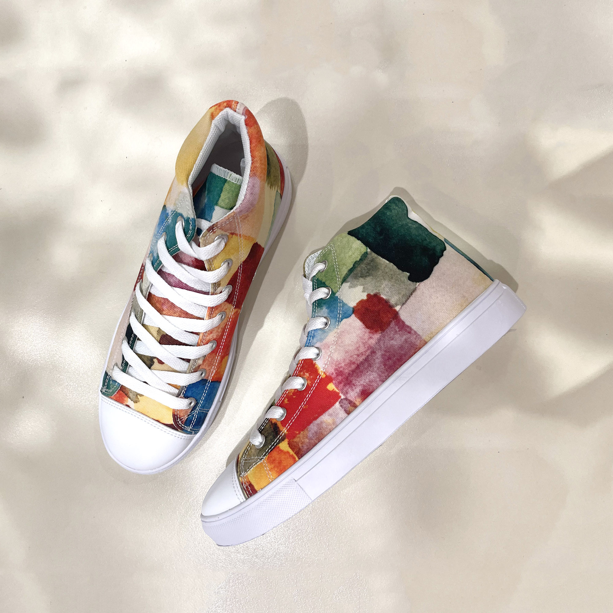 【パウル・クレー】～Untitled (1914)～　絵画シューズ/ハイカットスニーカー（ユニセックス）