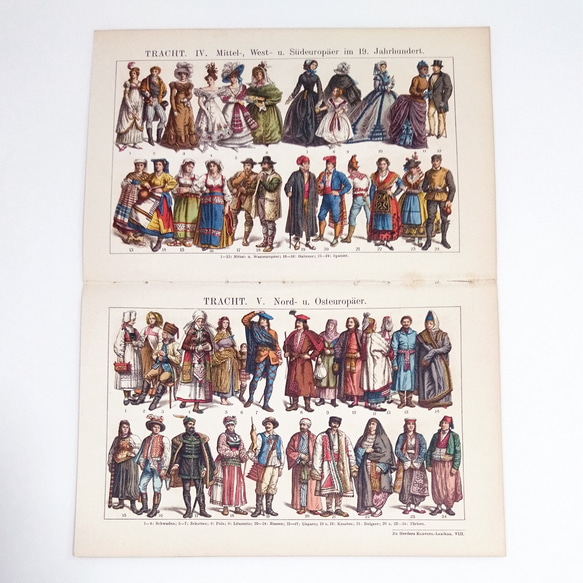 18世紀アンティークファッションプレート