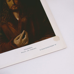 アルブレヒト・デューラー 自画像(1500年) ヘルダー大百科事典 図版 ヴィンテージペーパー 1956-5 2枚目の画像