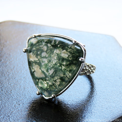 モス アゲート リング / Moss Agate Ring 三 1枚目の画像