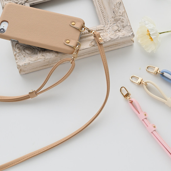 長さ調節可能 ロングストラップ 【 国産 PUレザー 】 ショルダー