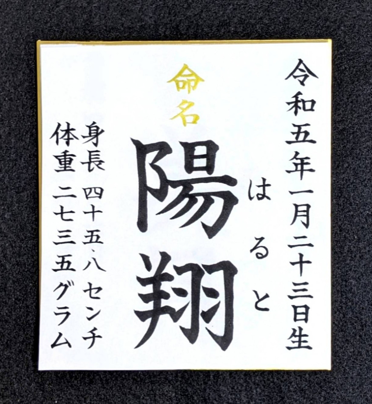 オーダーメイド】書道家手書きの命名書 横書き 雑貨・その他 S&M