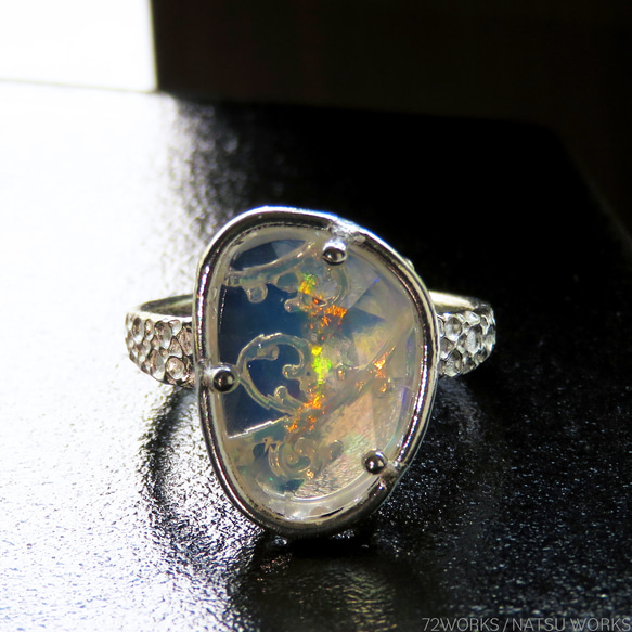 エチオピアオパール リング / Ethiopian Opal Ring rc 7枚目の画像