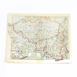 アルジェリア モロッコとチュニス アンティークマップ 古地図 ビンテージ マイヤー百科事典 地図 図版 1957-82 1枚目の画像