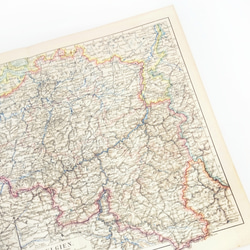 アルジェリア モロッコとチュニス アンティークマップ 古地図 ビンテージ マイヤー百科事典 地図 図版 1957-82 3枚目の画像