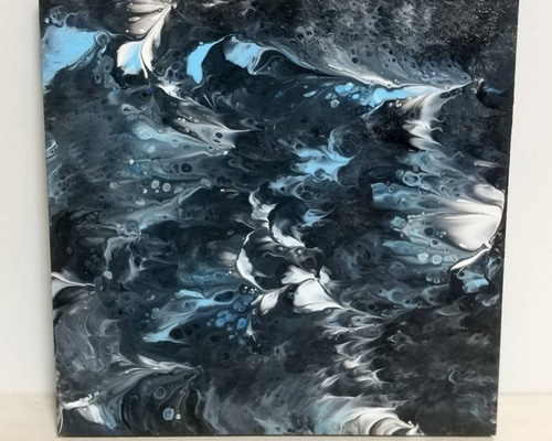 F6号/フルイドアート/ポーリングアート/オリジナルアート/抽象画 F6号/フルイドアート/ポーリングアート/オリジナルアート/抽象画