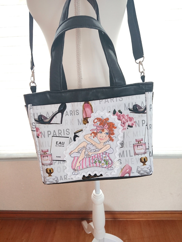ロラライハリス♡刺繍レディトートバッグ