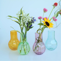 アンティーク風 フラワーベース 一輪挿し・花瓶・花器 Glass