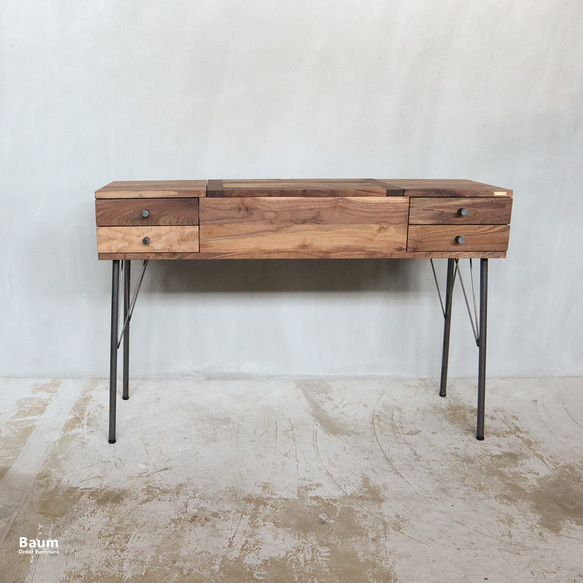 送料無料／[Dresser]化粧台 鏡台 メイク収納 鏡 ドレッサー