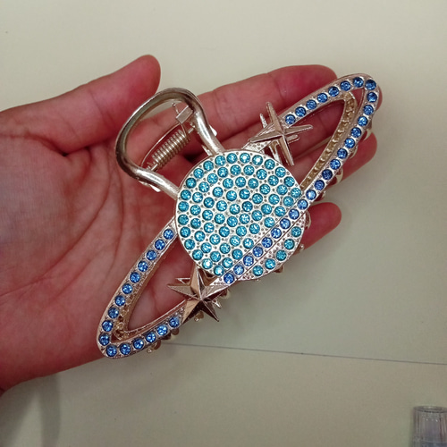 土星☆ベビーヘアクリップヘアゴムハンドメイド商品