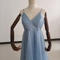 可愛い    カラードレス　ウエディングドレス： ファスナー  キャミソール　エレガント 結婚式/披露宴 3枚目の画像