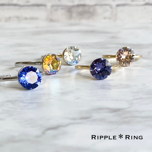 Swarovski シンプルリング 指輪・リング Ripple*Ring 通販