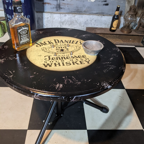 アメリカンヴィンテージな家/ 折畳み式 組立式 多機能 ローテーブル  