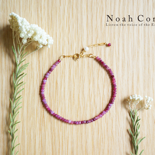 ルビーのブレスレット_14KGF ブレスレット NoahCore 通販 14316169  