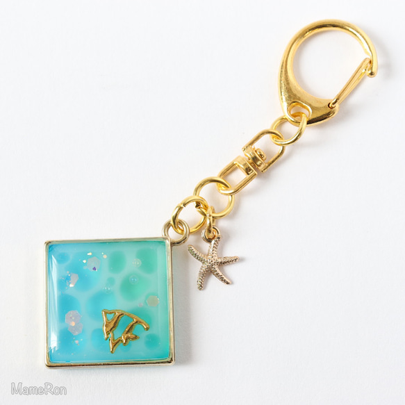 キーホルダー/海/夏/レジン/一点物 キーホルダー MameRon 通販
