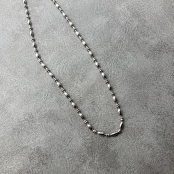 ーデザインボールチェーンネックレスー　ボールチェーン　チェーンネックレス　ショートネックレス　サージカルステンレス　 7枚目の画像