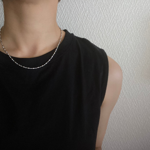 さりげないスター×CC♡CHANELボールネックレス ゆうパケット】 ステンレス製 ネックレス 金属アレルギー つけっ