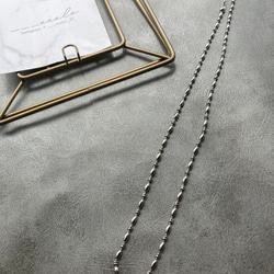 ーデザインボールチェーンネックレスー　ボールチェーン　チェーンネックレス　ショートネックレス　サージカルステンレス　 10枚目の画像