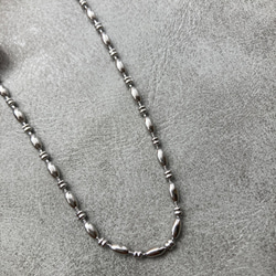 ーデザインボールチェーンネックレスー　ボールチェーン　チェーンネックレス　ショートネックレス　サージカルステンレス　 8枚目の画像