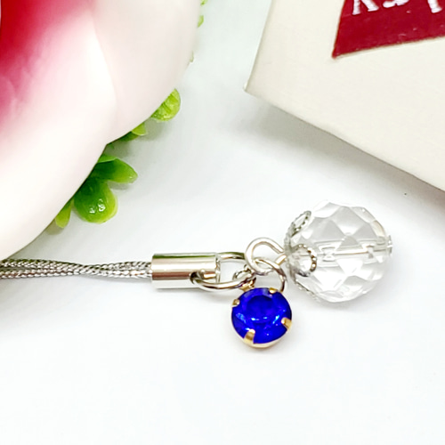 天然石＊水晶＊ストラップ＊チャーム＊キーホルダー＊イヤホンジャック