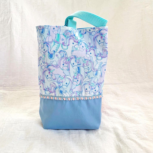 グリーン 2/末 ✿可愛い ユニコーン×水色✿ 入園入学3点セット！ グリーン 2/末 ✿可愛い ユニコーン×水色✿ 入園入学3点セット