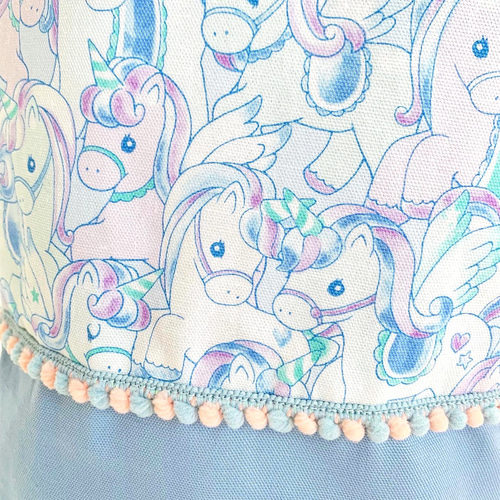 グリーン 2/末 ✿可愛い ユニコーン×水色✿ 入園入学3点セット！ 再販7‼︎入園入学2023☆3点セット☆レッスンバッグ、体操服（お