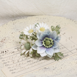 布花 水色ブーケブローチ 309 ブローチ ao. 通販 14316570｜Creema