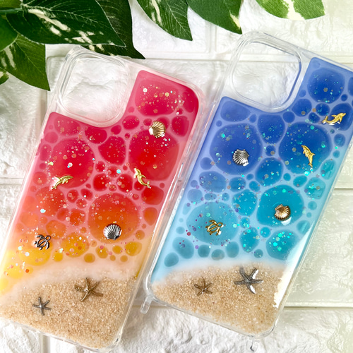 クリアカラー・オーダーページ】海辺のiPhone スマホケース