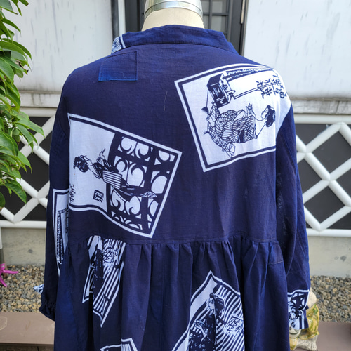 着物リメイク 手作り 浴衣 反物リメイク かわいい柄 ワンピース