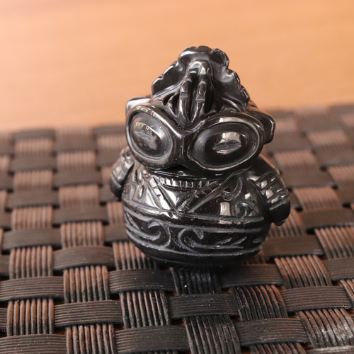 黒曜石のダルマ遮光器土偶 （659-647） その他インテリア雑貨