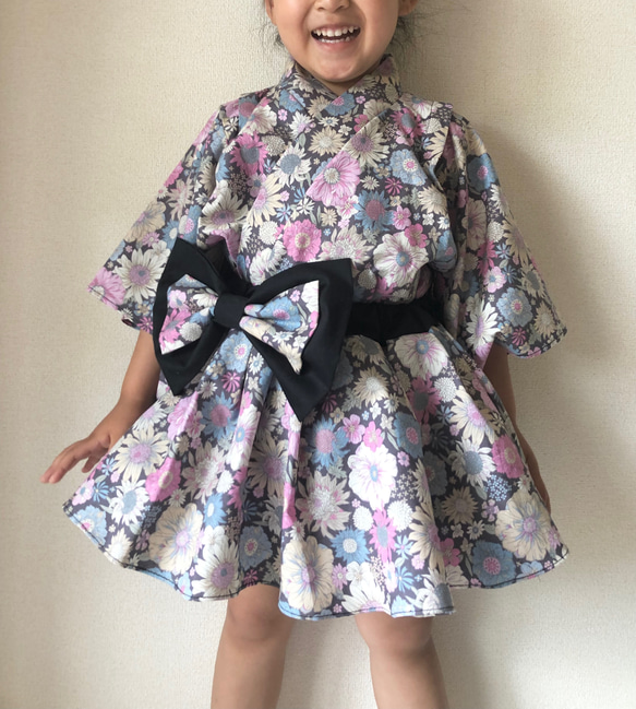 帯いらずの浴衣ドレス 子供服 maasara 通販 14318051|Creema 帯いらずの浴衣ドレス 子供服 maasara 通販 14318051|Creema
