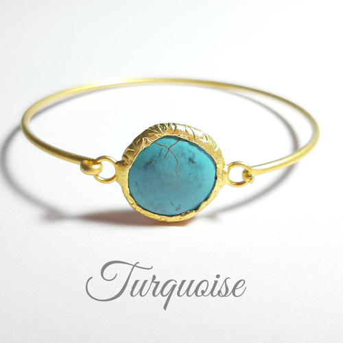 トルコ石』の世界でひとつの天然石ブレスレット ブレスレット