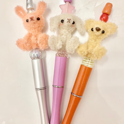 カスタムボールペン♡うさみみ♡ ハンドメイド うさぎ デコボールペン