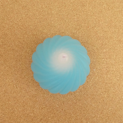 オニオン型ターコイズブルーのグラデーションキャンドル 2枚目の画像