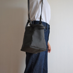 WALKING SHOULDER TOTE BAG （チャコール/グレー） 5枚目の画像