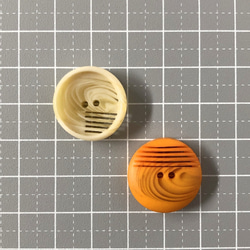レトロ サークル 円形 ボタン カラーMIX 20mm 9個セット au-208 3枚目の画像