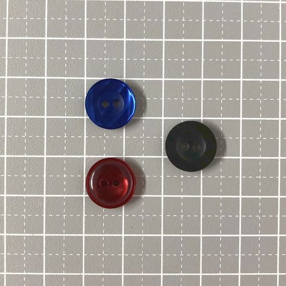 レトロ サークル 円形 ボタン カラーMIX 13mm 50個セット au-218 3枚目の画像