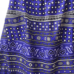 アフリカ布のバルーンスカート｜カンガスカート コクーンスカート 大人かわいい 5枚目の画像