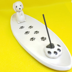 ビーグル犬　レモン&ホワイト　お香立て（犬） 8枚目の画像
