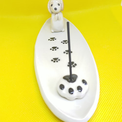 ビーグル犬　レモン&ホワイト　お香立て（犬） 6枚目の画像