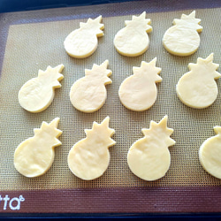 ステンレス製　パイナップル　クッキー型　3個セット 4枚目の画像