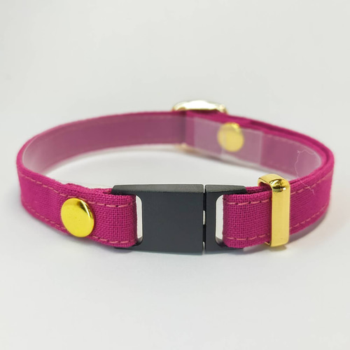 ローズピンクゴールド オプション迷子札 猫 首輪 安全 セーフティ