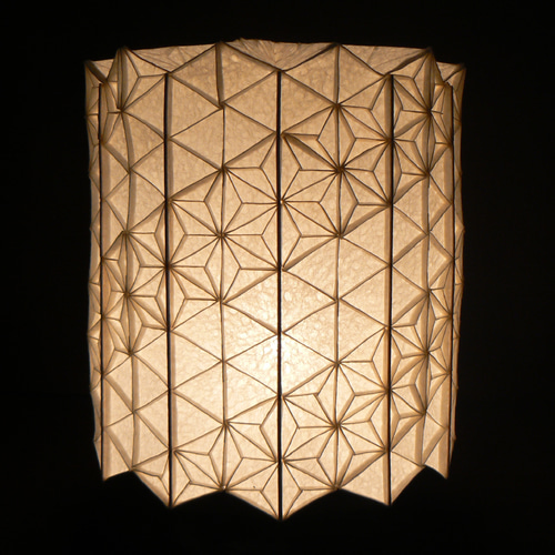 和紙の手作りランプシェード　美濃和紙使用　[ 提 ] 3-2　癒しの一点物作品 和紙の手作りランプシェード 美濃和紙使用 [ 繁 ] 2-1 癒しの