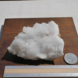 天然石 約202g約95×高46ｍｍモロッコ産水晶原石クラスターヘッド水晶ポイント結晶群生[mro-220720-01] 19枚目の画像