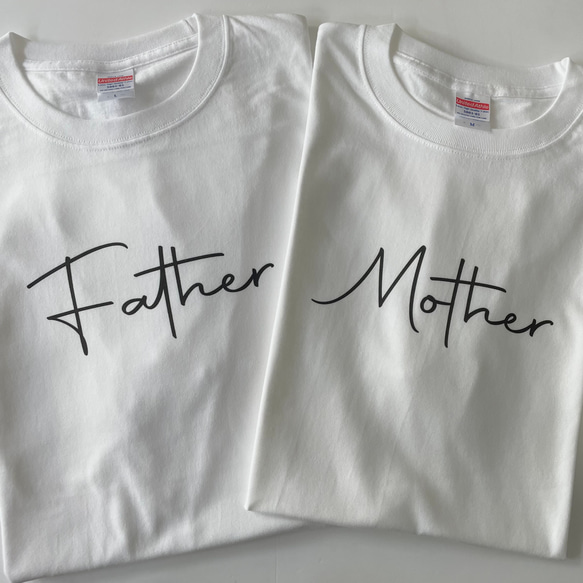 名入れTシャツ 【 Tシャツ 親子Tシャツ ファミリー 家族写真 撮影 リンクコー 11枚目の画像