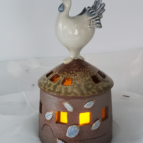 香炉 ランプシェード ニワトリの香炉 おしゃれ香炉 一輪挿し