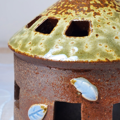 香炉 ランプシェード ニワトリの香炉 おしゃれ香炉 一輪挿し 陶器の