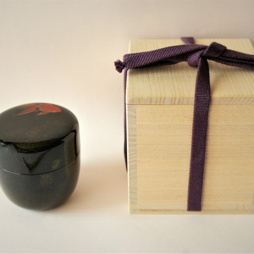Amazon.co.jp: 西條一斎 大棗 金蒔絵 竹 薄茶器 茶道具 お茶
